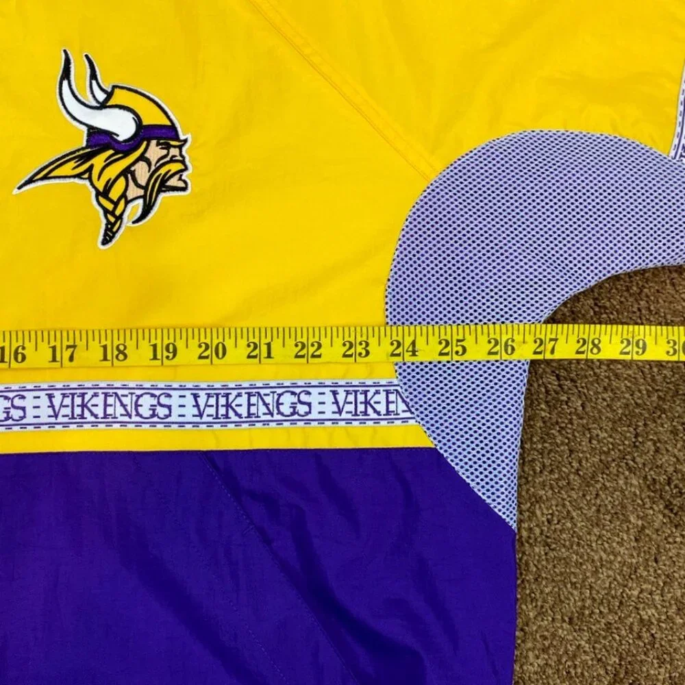 MINNESOTA VIKINGS High Detail Nylon Starter  Jacket LARGE_7